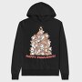 Corgi Dog Christmas Tree Corgies, Hanorac Oversize Barbati (Unisex)