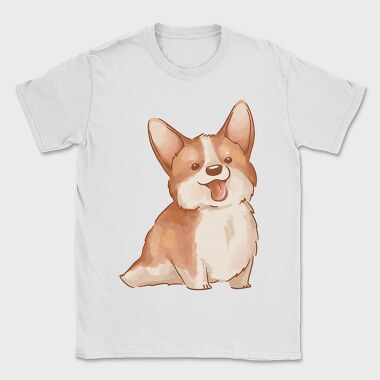 Corgi Smile, Tricou Barbati (Unisex)