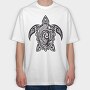 Cool Tribal Sea Turtle, Tricou Oversize Barbati (Unisex)