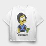 The Simpsons 2 1, Tricou Oversize Barbati (Unisex)