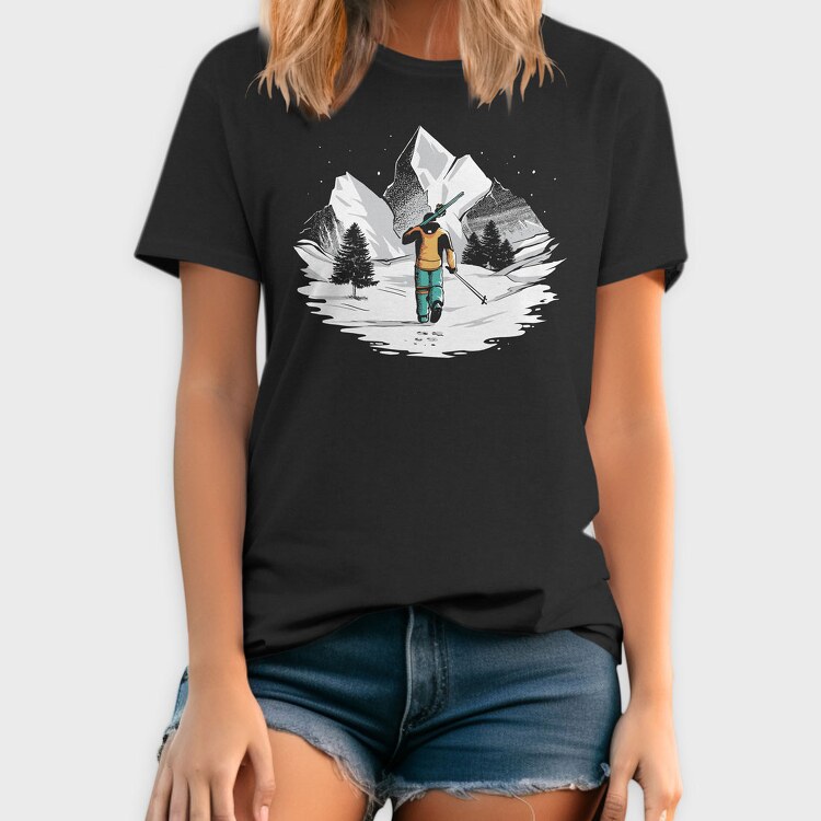Skiing Mountain Engineering, Tricou Barbati (Unisex)