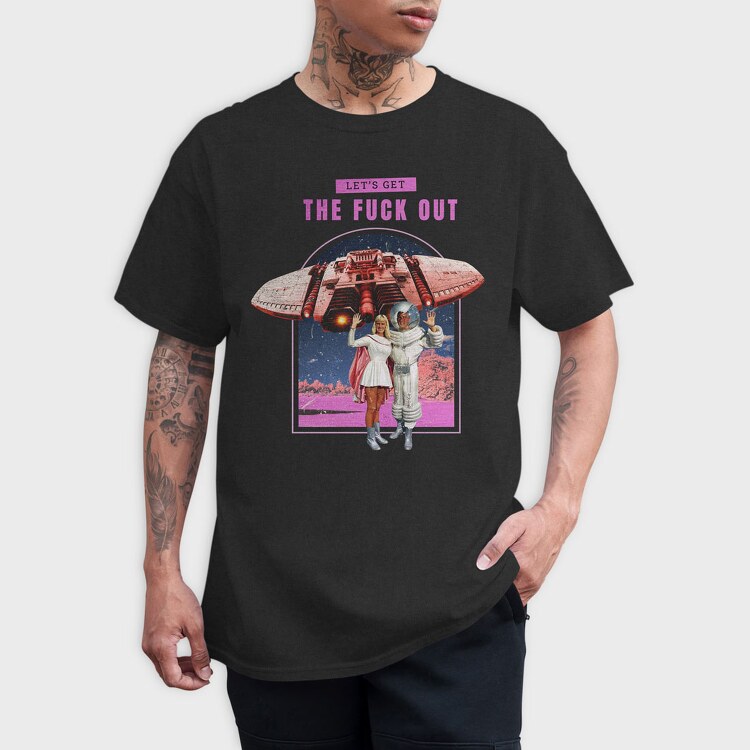 Vintage Get Out, Tricou Barbati (Unisex)