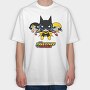 The Powerpuff Girls Wonderwoman Batgirl, Tricou Oversize Barbati (Unisex)