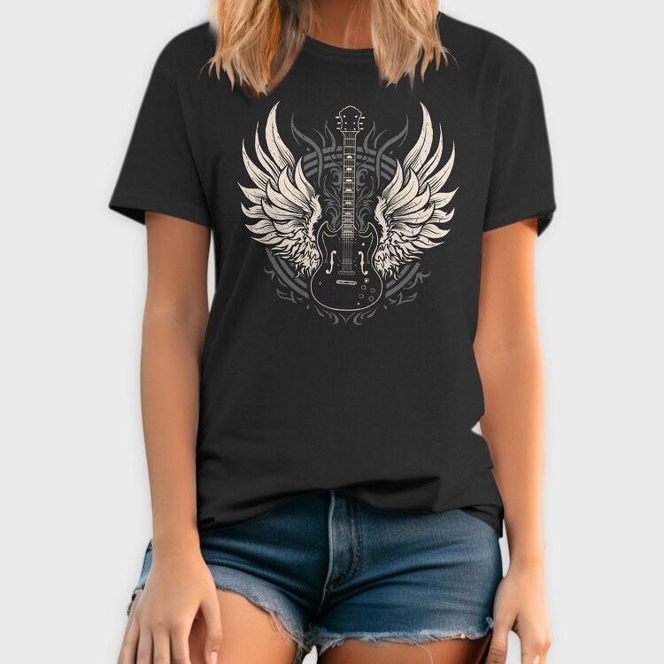 Vintage Gitar Rock, Tricou Barbati (Unisex)