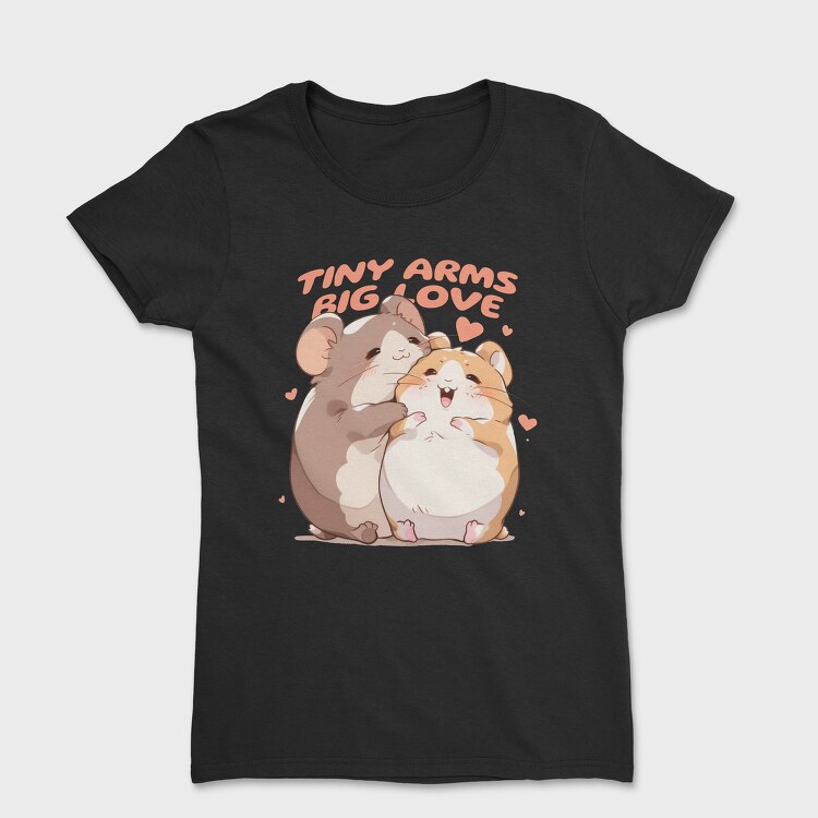 Cute Hamster Animal Friends Warm Hugs, Tricou Femei