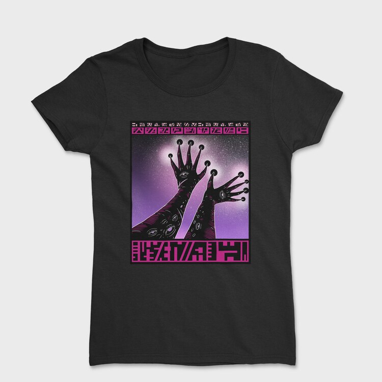 Cosmic Alien Hand In Space Beings 03, Tricou Femei
