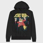 Christmas Santa Monster Destroying City Attack, Hanorac Oversize Barbati (Unisex)