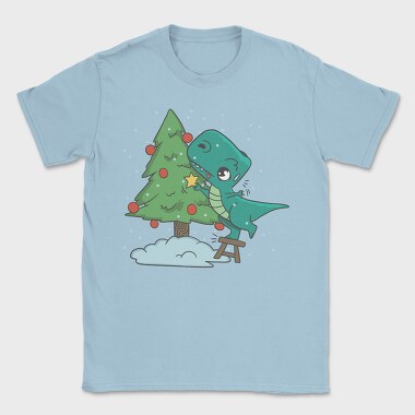 Christmas T Rex And Tree Chistmas, Tricou Barbati (Unisex)