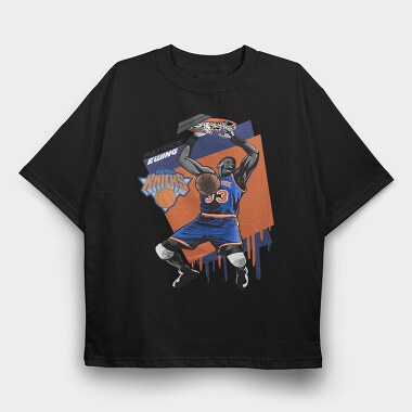PATRICK EWING Art1, Tricou Oversize Barbati (Unisex)