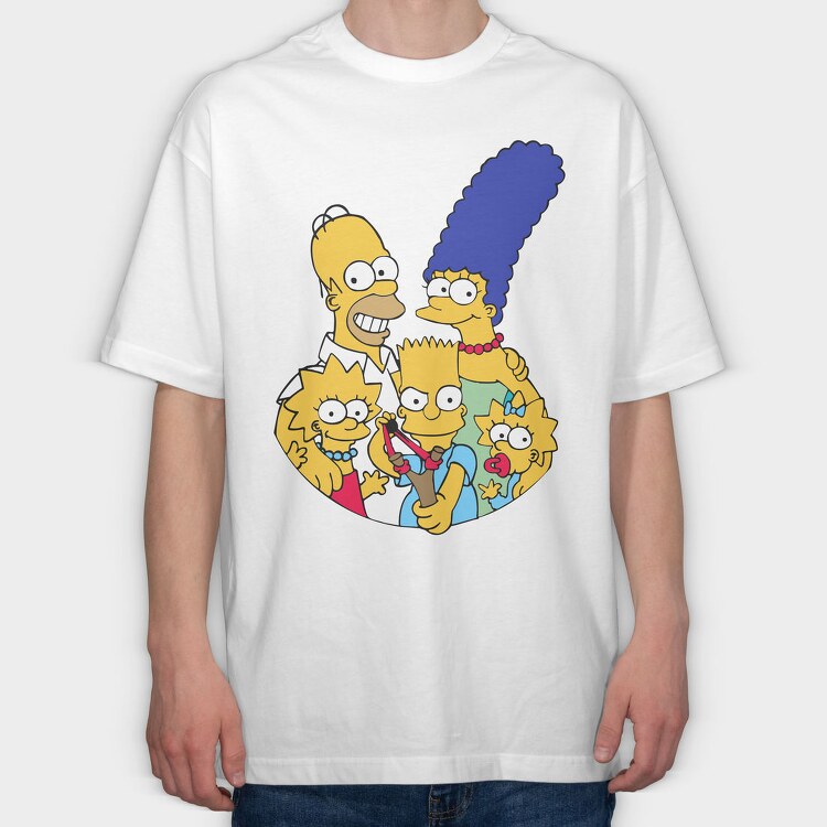 The Simpsons 19, Tricou Oversize Barbati (Unisex)
