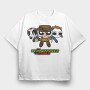 The Powerpuff Girls Terror, Tricou Oversize Barbati (Unisex)