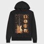 Classic Guitar Illustration, Hanorac Oversize Barbati (Unisex)