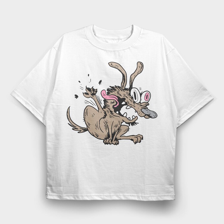 Angry Rat Roar, Tricou Oversize Barbati (Unisex)