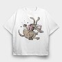 Angry Rat Roar, Tricou Oversize Barbati (Unisex)