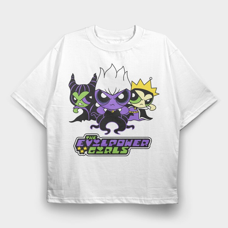 The Powerpuff Girls Malefica Ursula, Tricou Oversize Barbati (Unisex)