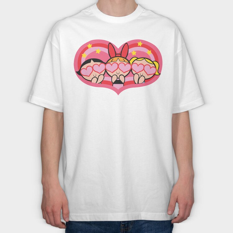 The Powerpuff Girls 2, Tricou Oversize Barbati (Unisex)