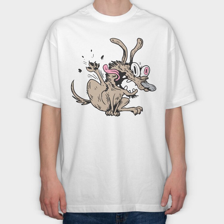 Angry Rat Roar, Tricou Oversize Barbati (Unisex)