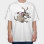 Angry Rat Roar, Tricou Oversize Barbati (Unisex)
