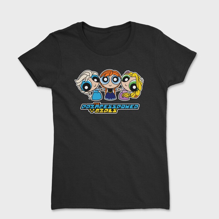 The Powerpuff Girls Frozen Rapunzel, Tricou Femei