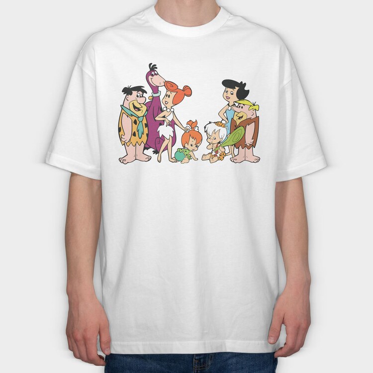 The Flintstones 8, Tricou Oversize Barbati (Unisex)