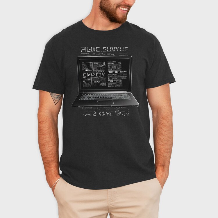 Laptop Programmer Codes, Tricou Barbati (Unisex)