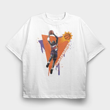 CHARLES BARKLEY Art1, Tricou Oversize Barbati (Unisex)