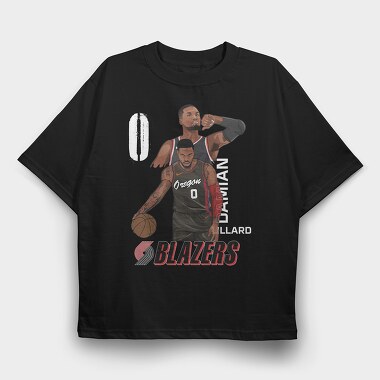 DAMIAN LILLARD, Tricou Oversize Barbati (Unisex)