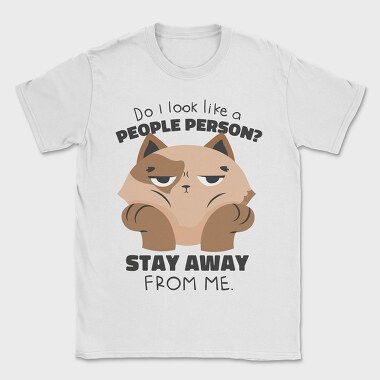 Anti Social Cat Stay Away From Me, Tricou Barbati (Unisex)