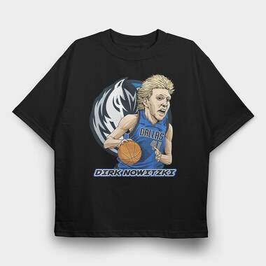 DIRK NOWITZKI Art, Tricou Oversize Barbati (Unisex)