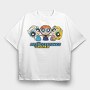 The Powerpuff Girls Frozen Rapunzel, Tricou Oversize Barbati (Unisex)