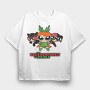 The Powerpuff Girls Catwoman Harley, Tricou Oversize Barbati (Unisex)