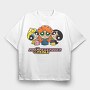 The Powerpuff Girls Aurora Merida, Tricou Oversize Barbati (Unisex)