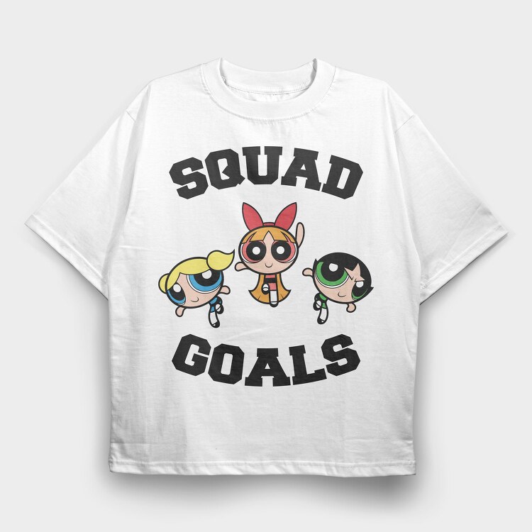 The Powerpuff Girls 9, Tricou Oversize Barbati (Unisex)