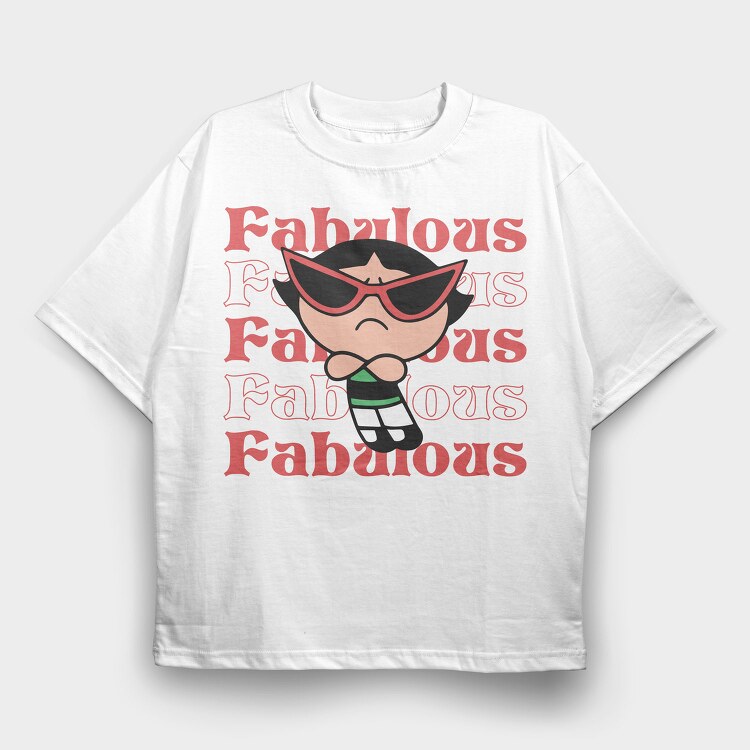 The Powerpuff Girls 1, Tricou Oversize Barbati (Unisex)