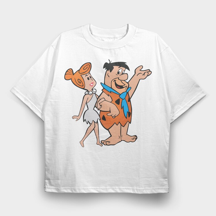 The Flintstones 9, Tricou Oversize Barbati (Unisex)
