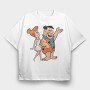 The Flintstones 9, Tricou Oversize Barbati (Unisex)