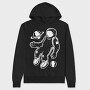 Astronaut Floating Space Galaxy, Hanorac Oversize Barbati (Unisex)