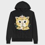 Cottagecore Cat, Hanorac Oversize Barbati (Unisex)