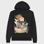 Cottagecore Elf Fantasy Night, Hanorac Oversize Barbati (Unisex)