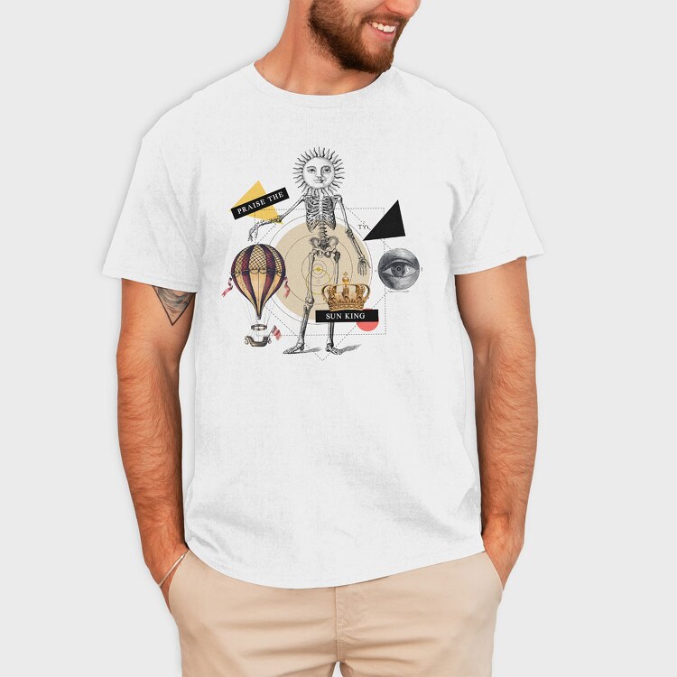 Vintage Sun King, Tricou Barbati (Unisex)