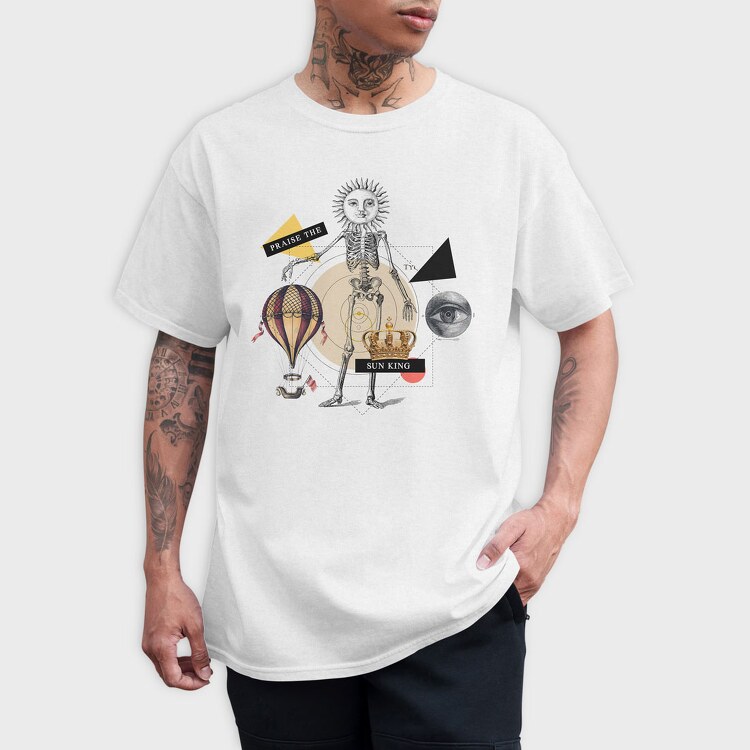 Vintage Sun King, Tricou Barbati (Unisex)