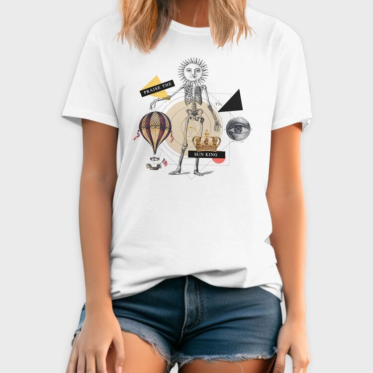 Vintage Sun King, Tricou Barbati (Unisex)