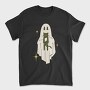 Ghost With Cat, Tricou Barbati (Unisex)