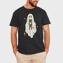 Ghost With Cat, Tricou Barbati (Unisex)