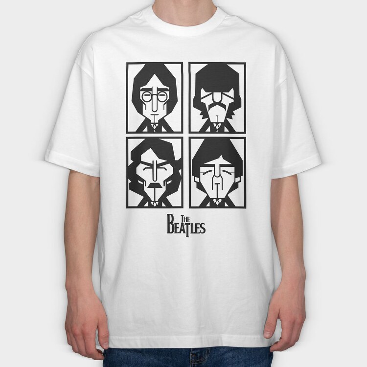 The Beatles 8, Tricou Oversize Barbati (Unisex)