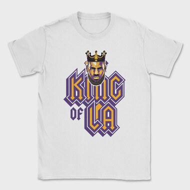 KING OF LA LEBRON J, Tricou Barbati (Unisex)