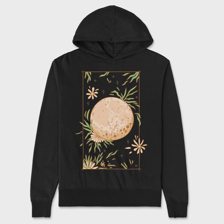 Cottagecore Moon, Hanorac Oversize Barbati (Unisex)