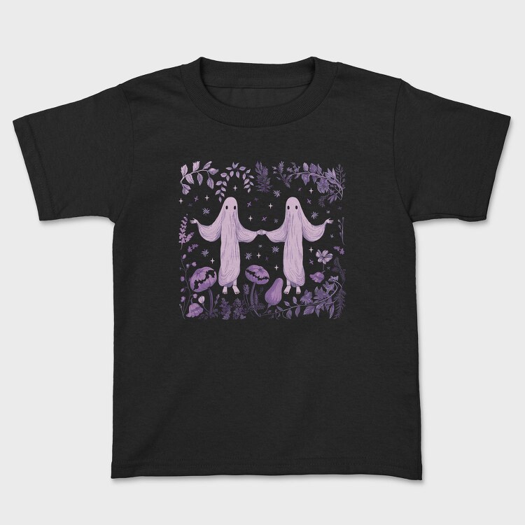 Creepy Ghosts In Nature Forest, Tricou Copii