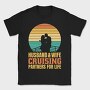 Couple In Love Sailing Retro Cruising Quote, Tricou Barbati (Unisex)
