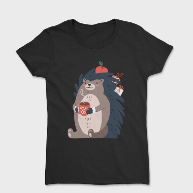 Cozy Hedgehog Cocoa, Tricou Femei